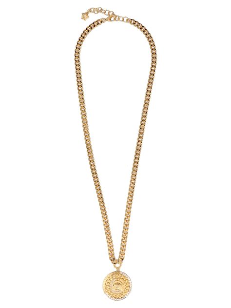 versace kette 750|versace goldtone necklace.